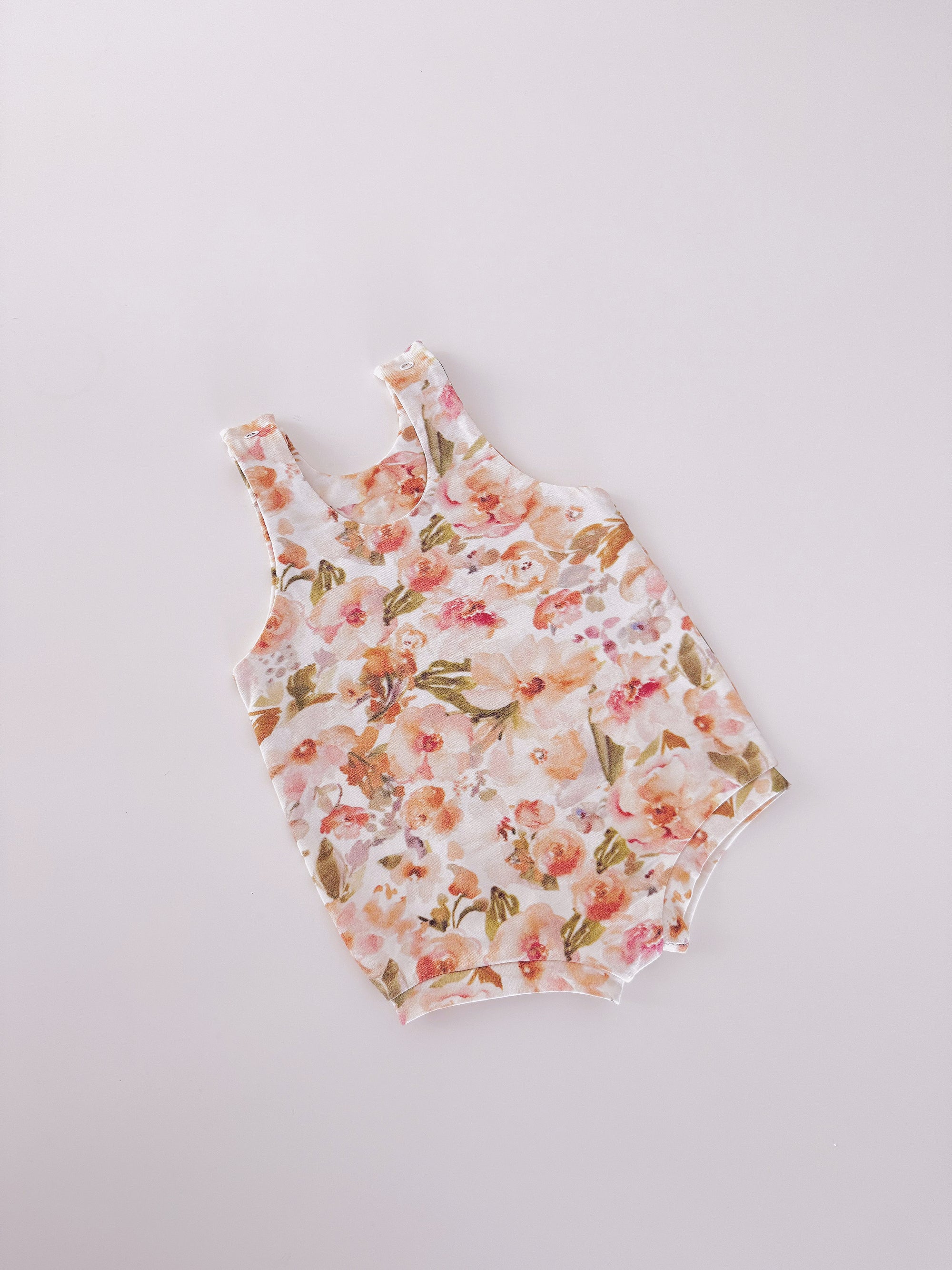 “Petal” Romper — Blush Bloom Print