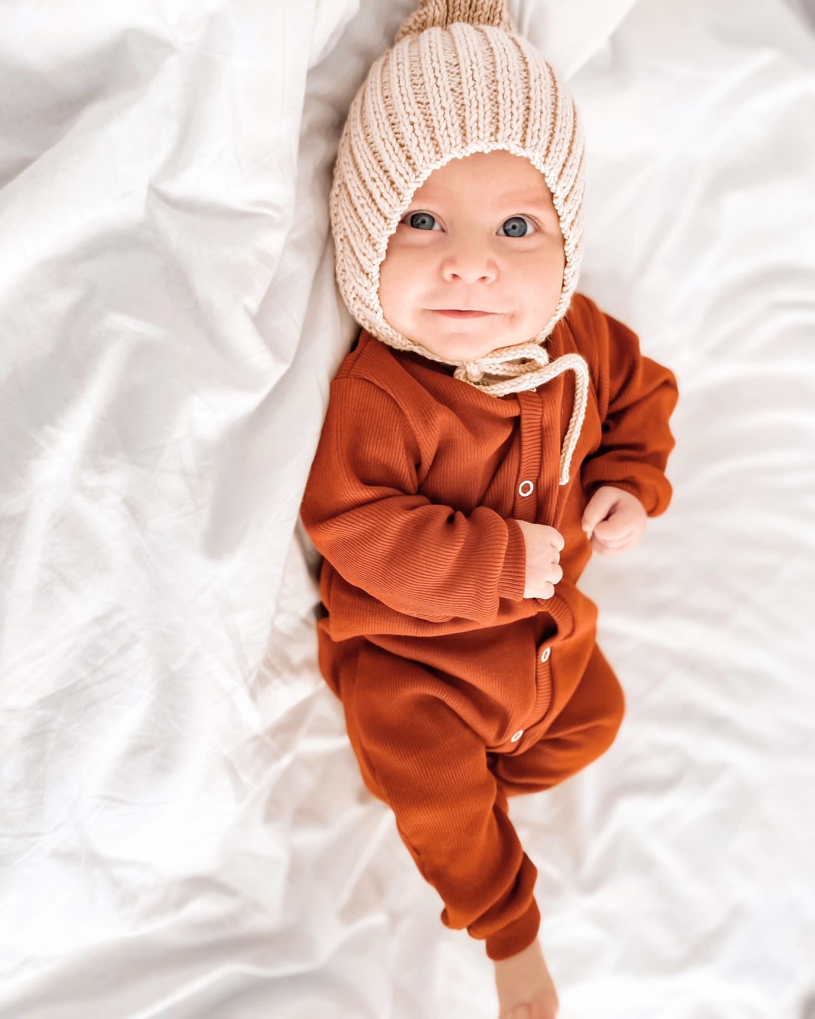 Sol Brick Ribbed Jumpsuit