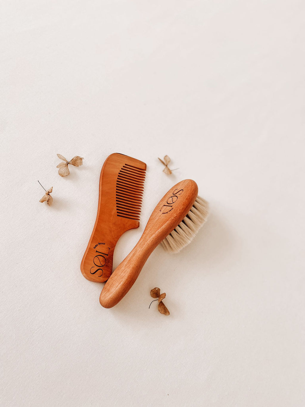 Natural Bamboo Brush & Comb Set