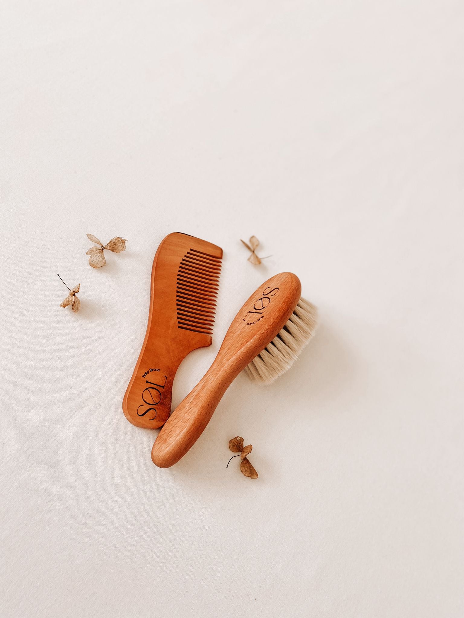 Natural Bamboo Brush & Comb Set