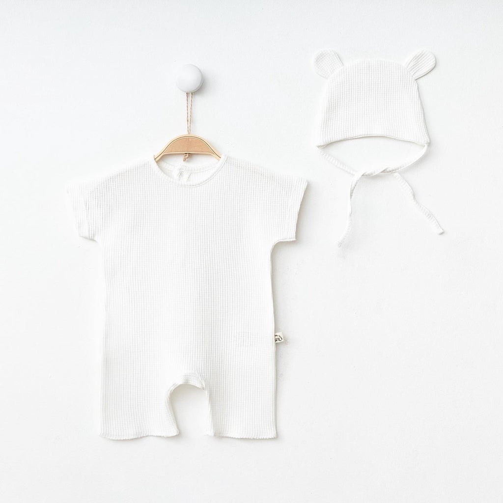 Dove Waffle Playsuit