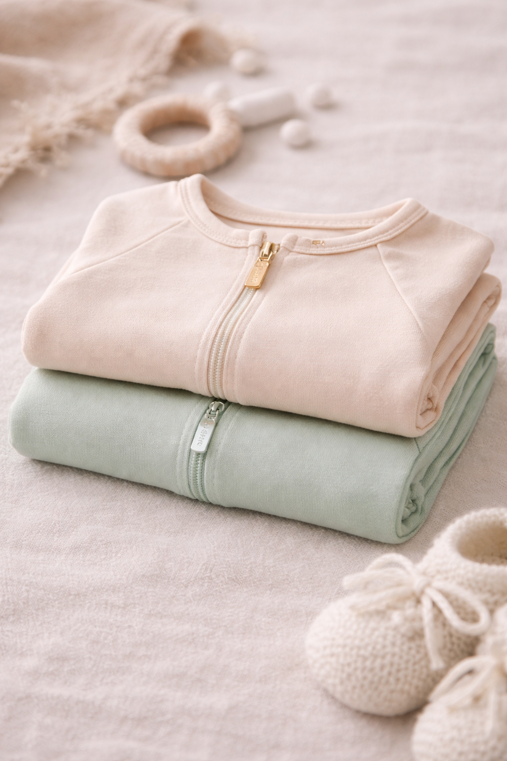 Pack of 2 – Soft Footed Onesies