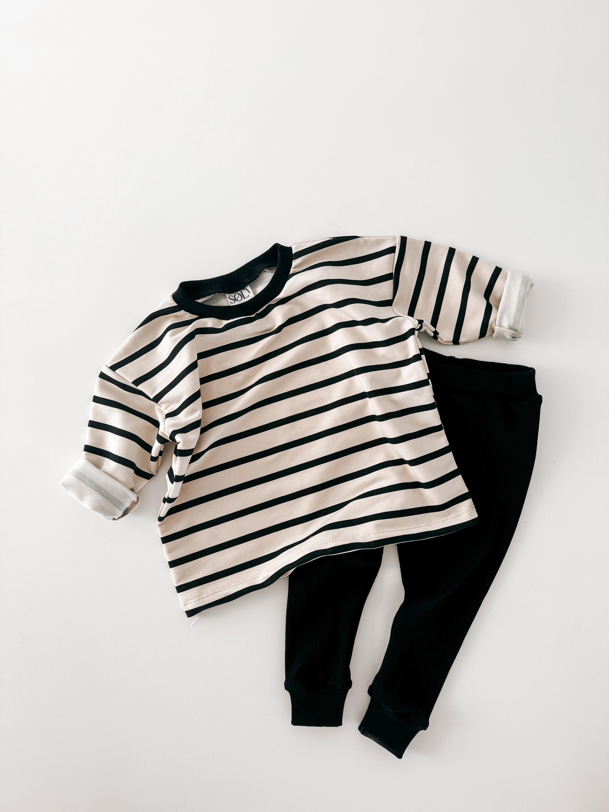 Oversized Striped Set