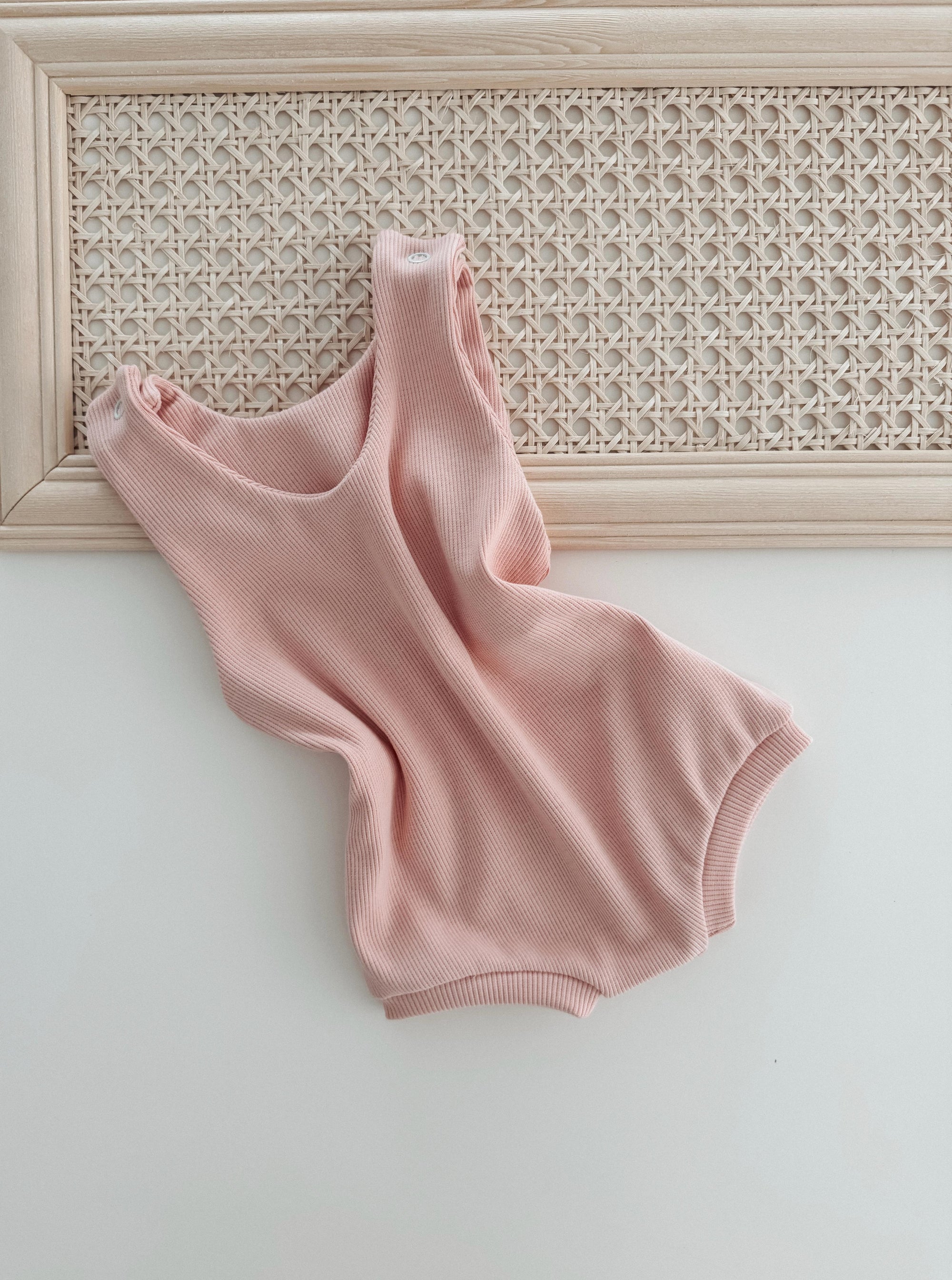 Ribbed Short Romper