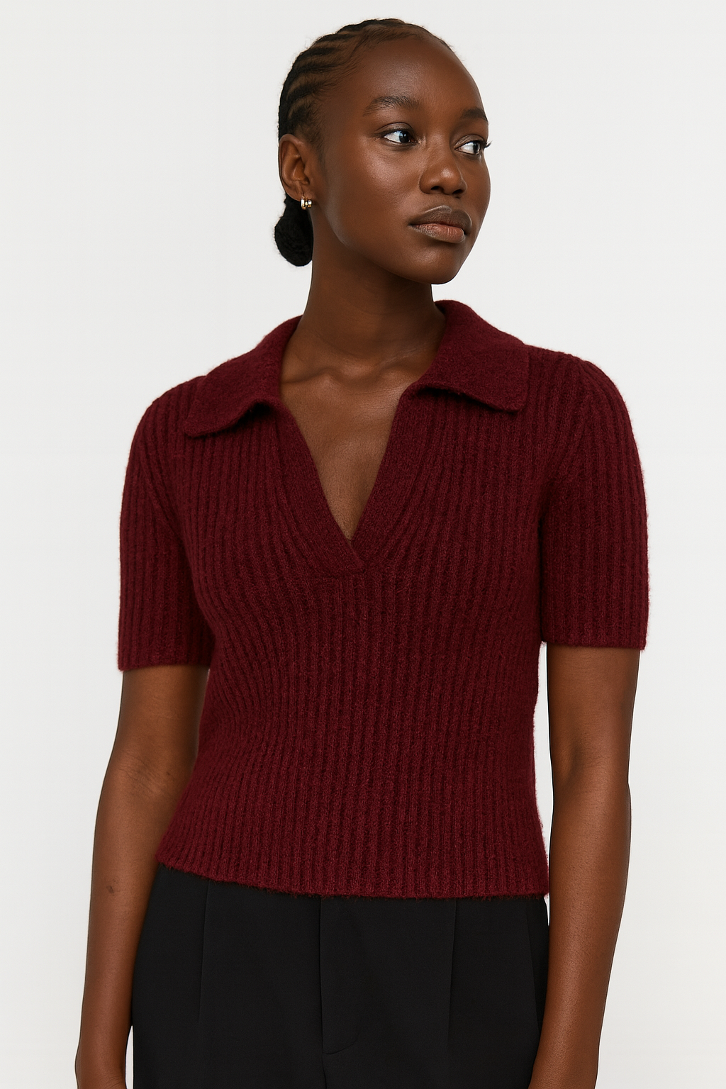 The Bordeaux Knit Polo