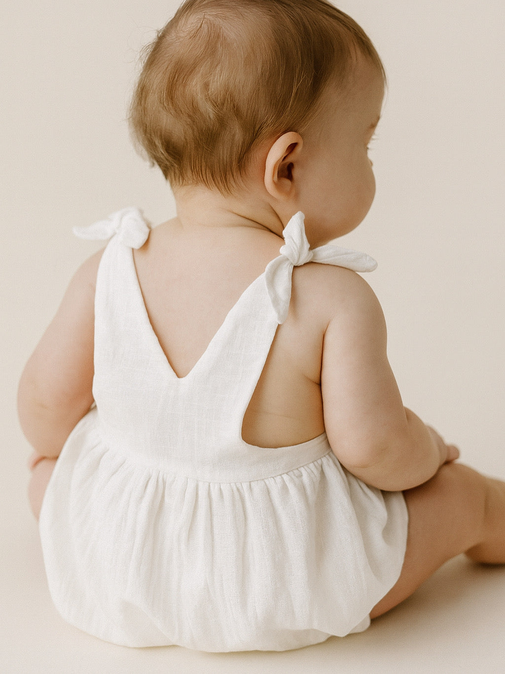 WHITE LINEN DRESS
