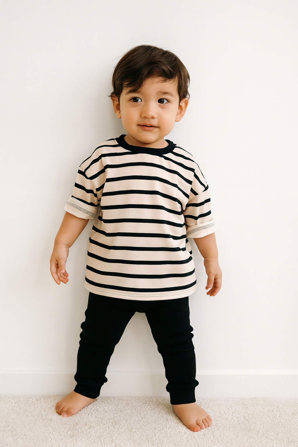 Oversized Striped Set