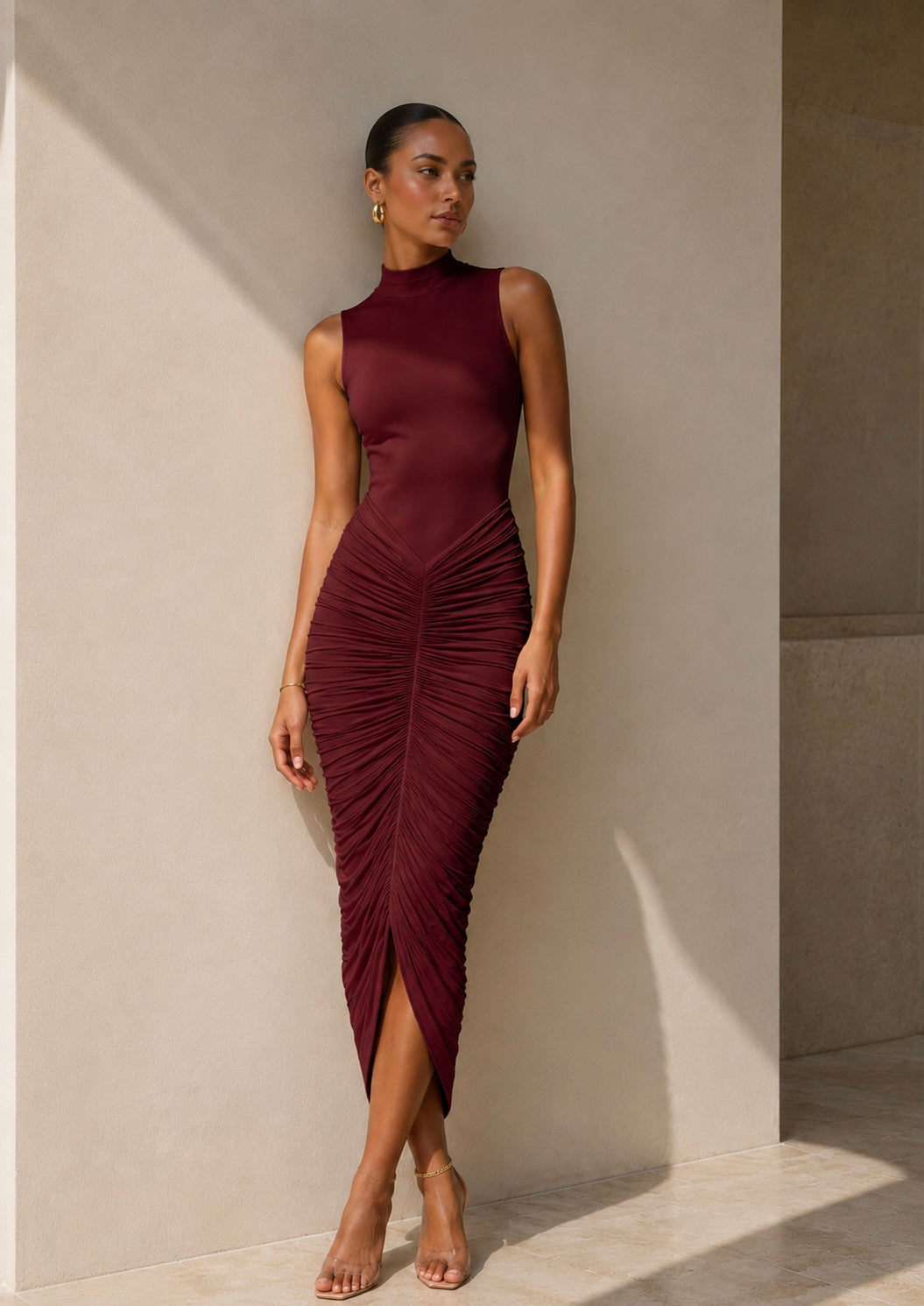 Burgundy Muse Dress
