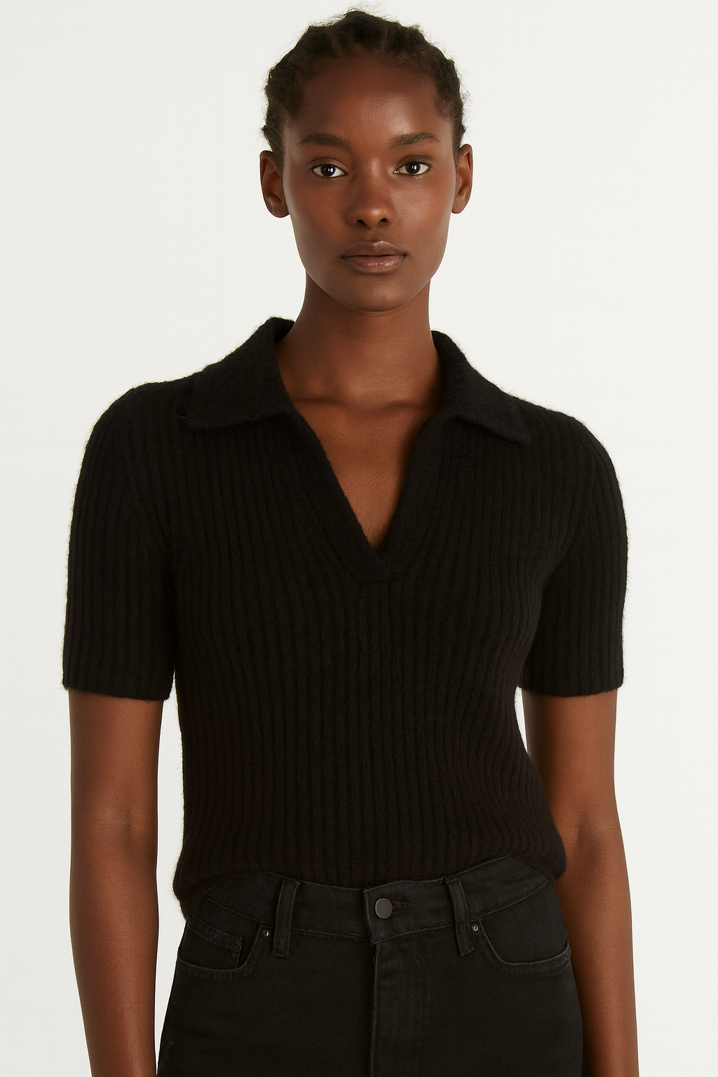 Noir Knit Polo