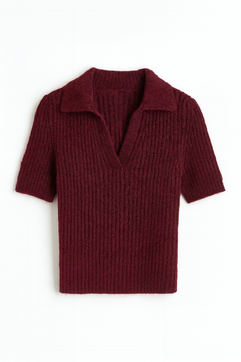The Bordeaux Knit Polo