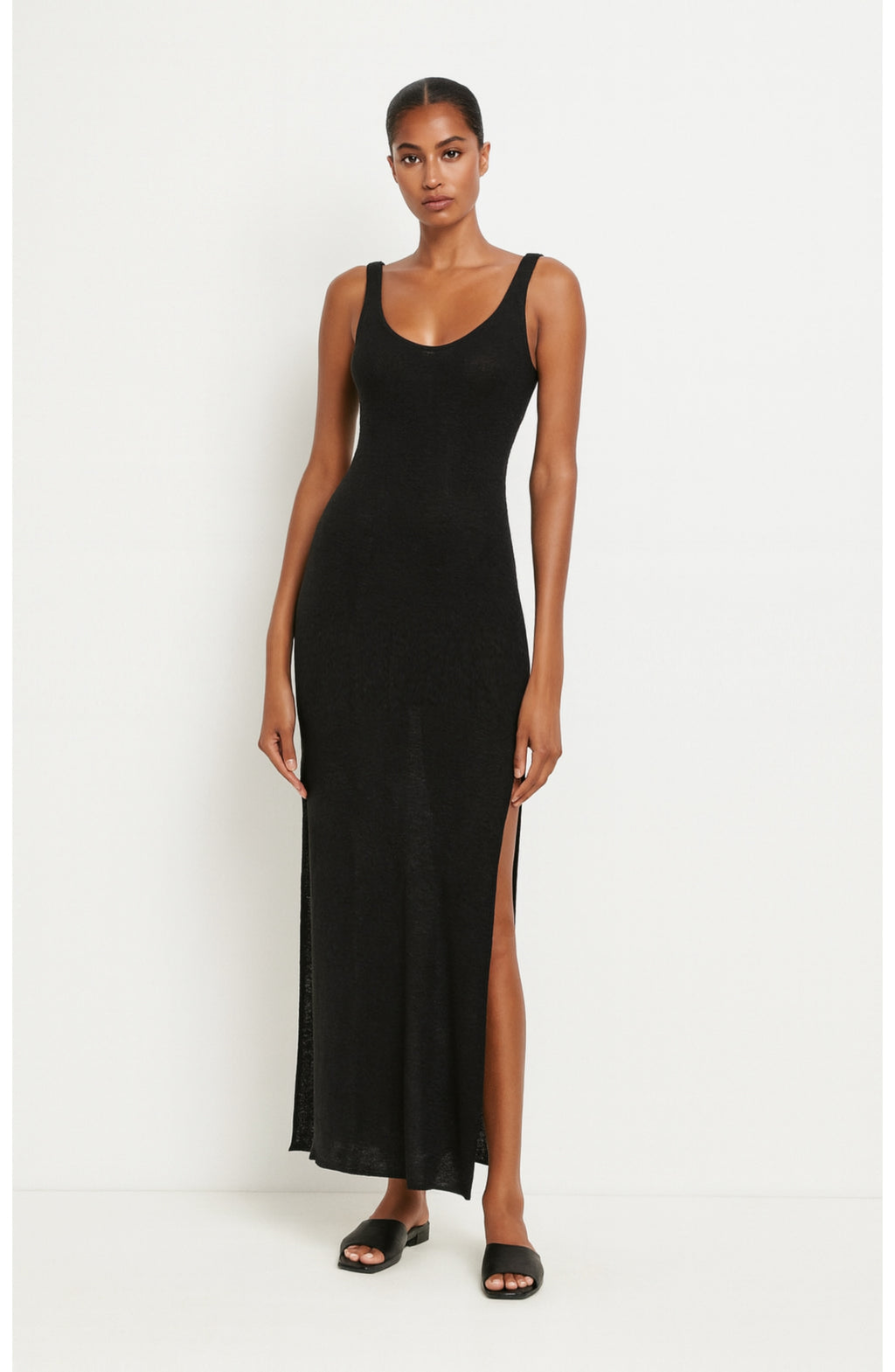Black Contrast Dress