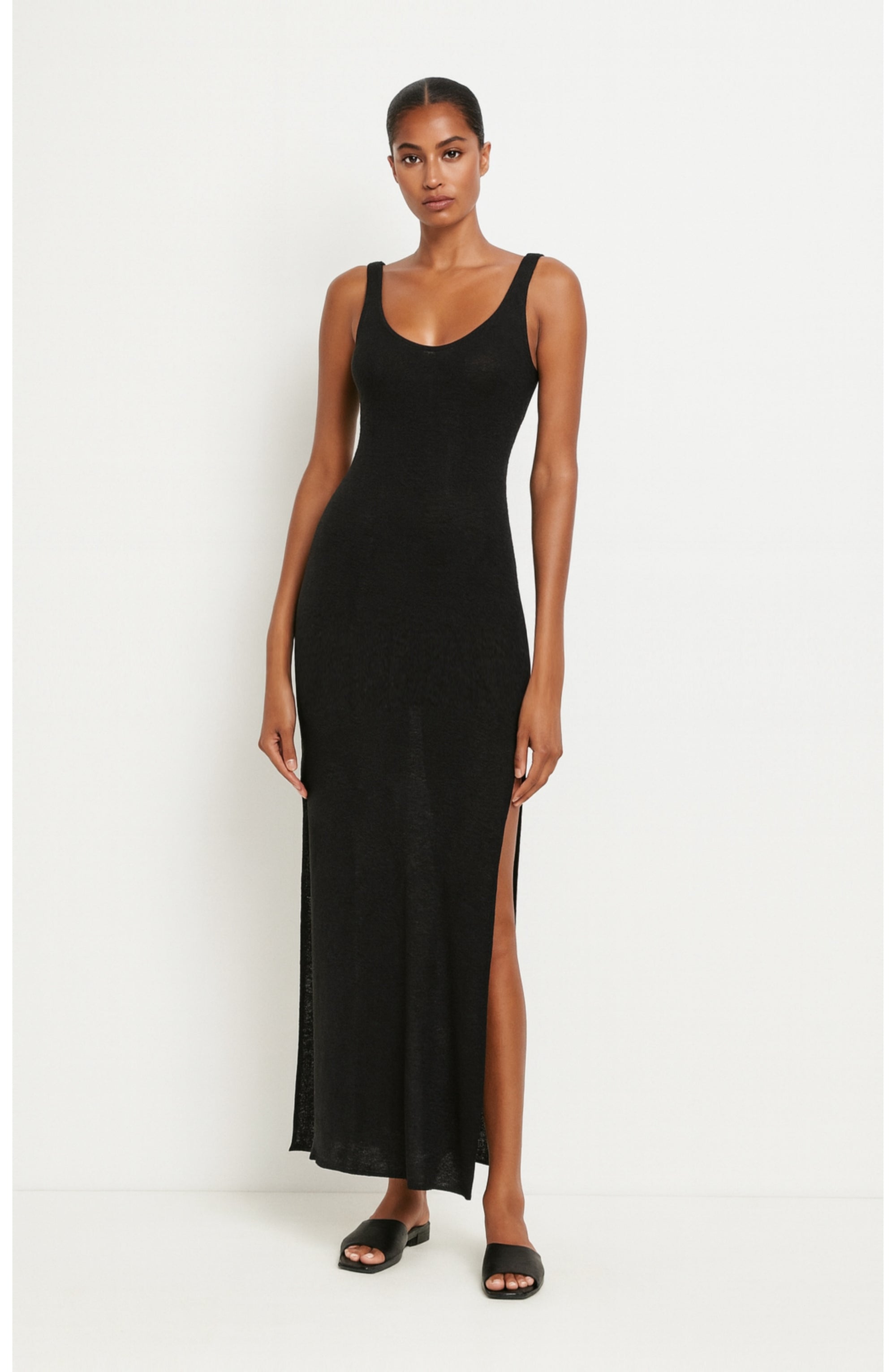 Black Contrast Dress