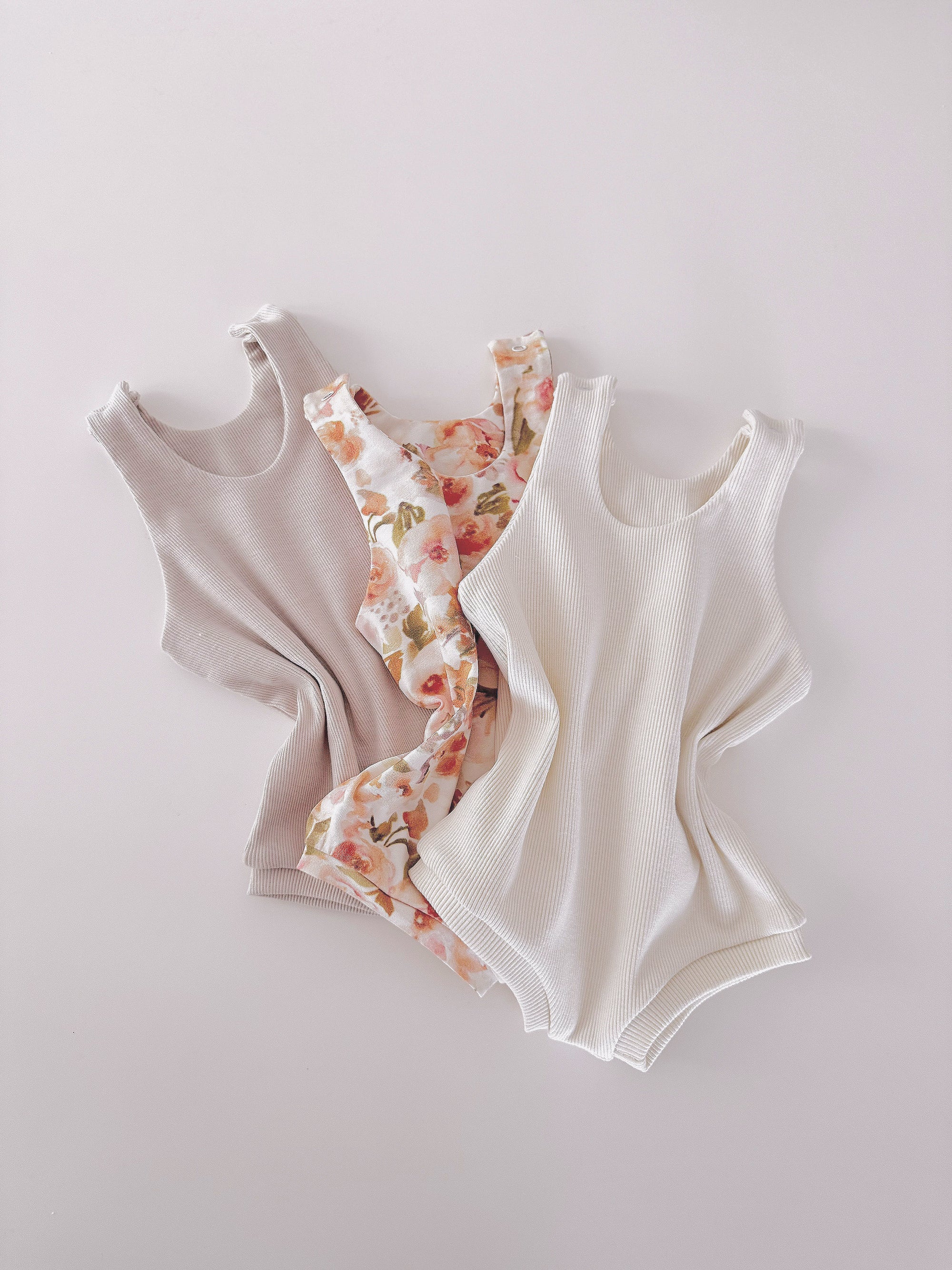 “Essential Bloom” 3-Pack Romper Set
