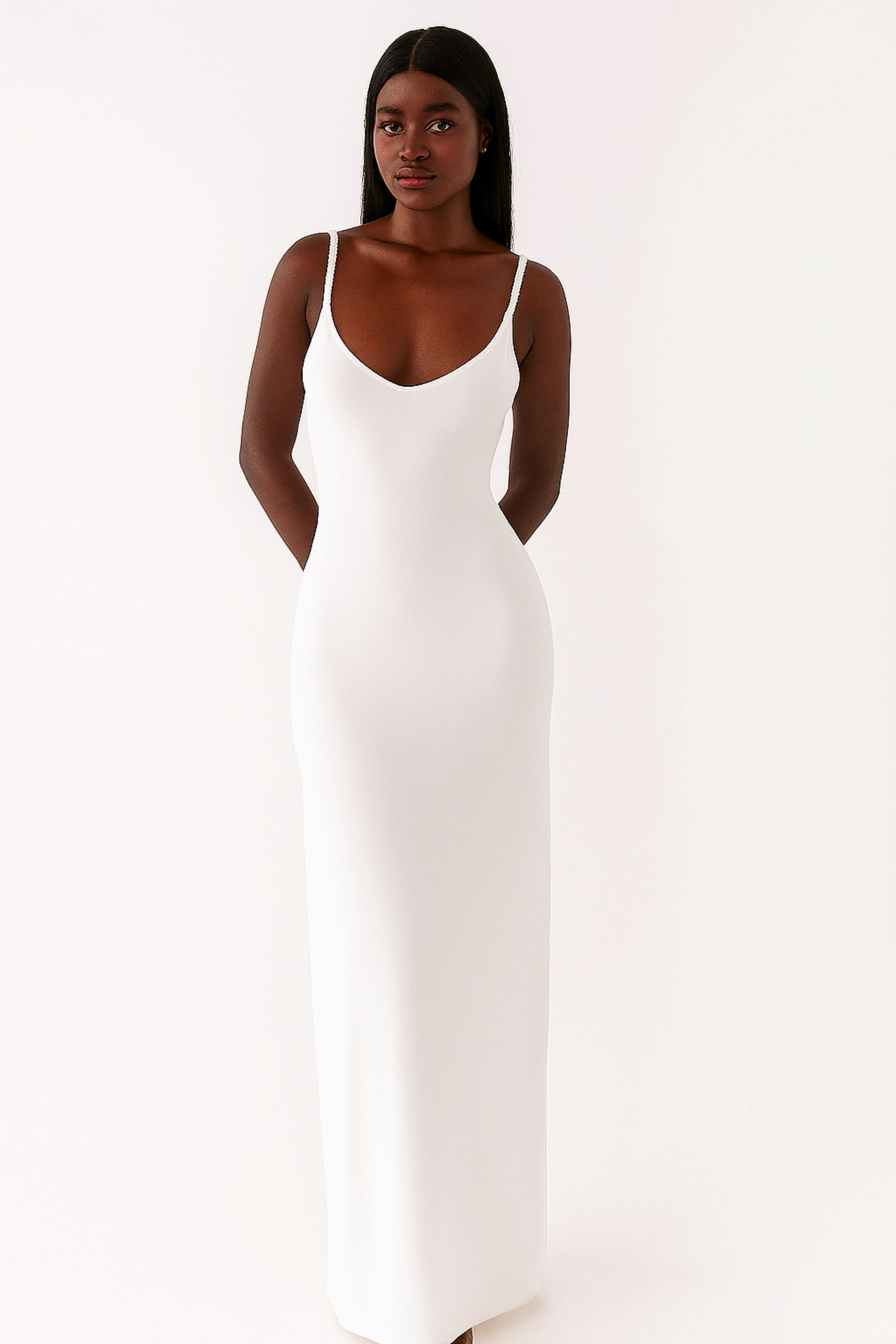 The Luna Dress – Salt White
