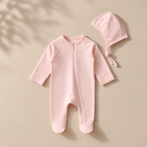 Blush Bloom Footie Set