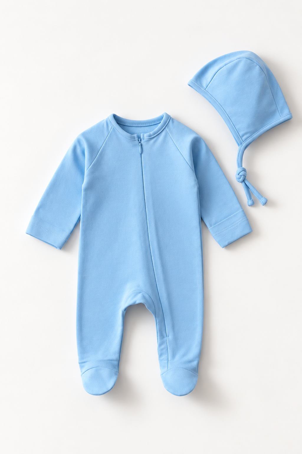 Sky Blue Snuggle Romper Set