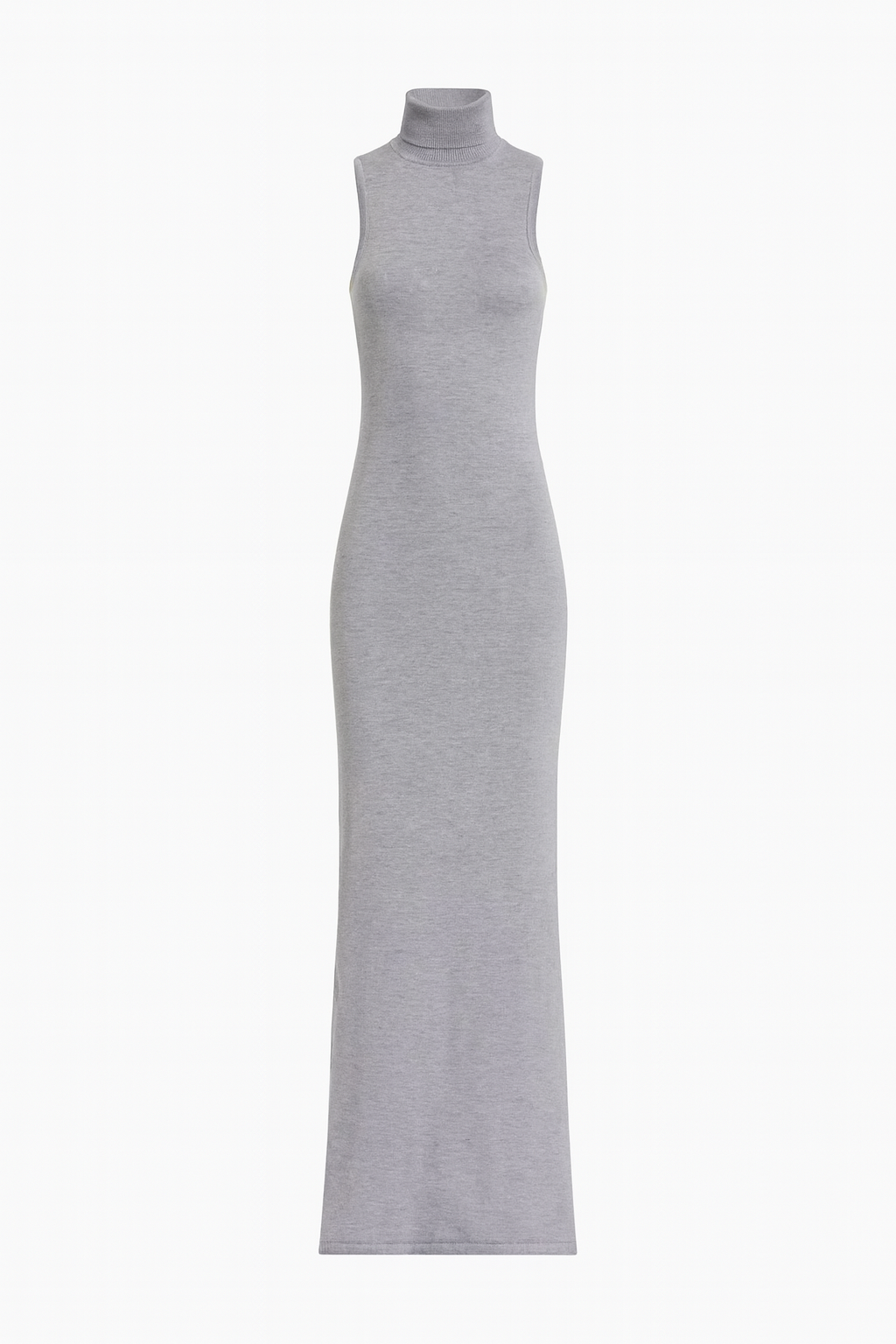 Grey Knit Turtleneck Maxi Dress THE SOL CONCEPT Grey Knit Turtleneck Maxi Dress THE SOL CONCEPT