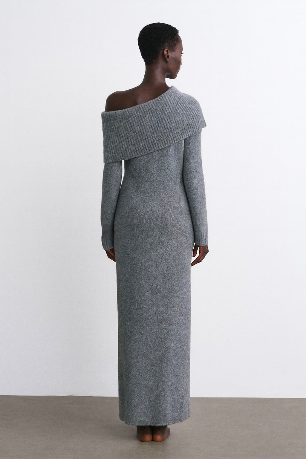 The Revelle Knit Dress – Grey