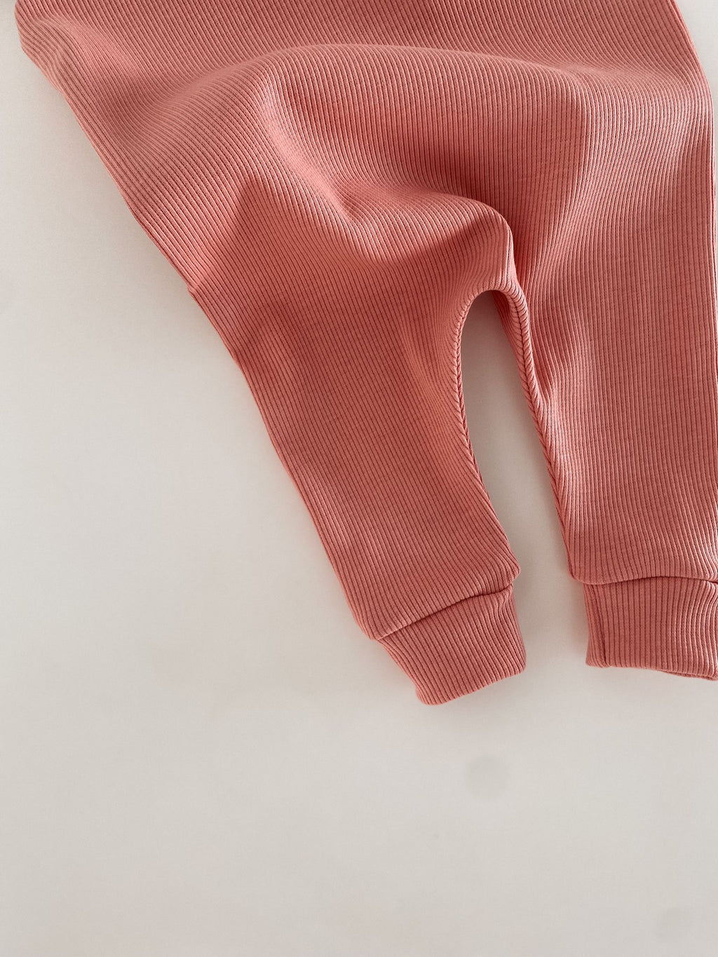 Peachy Ribbed Romper