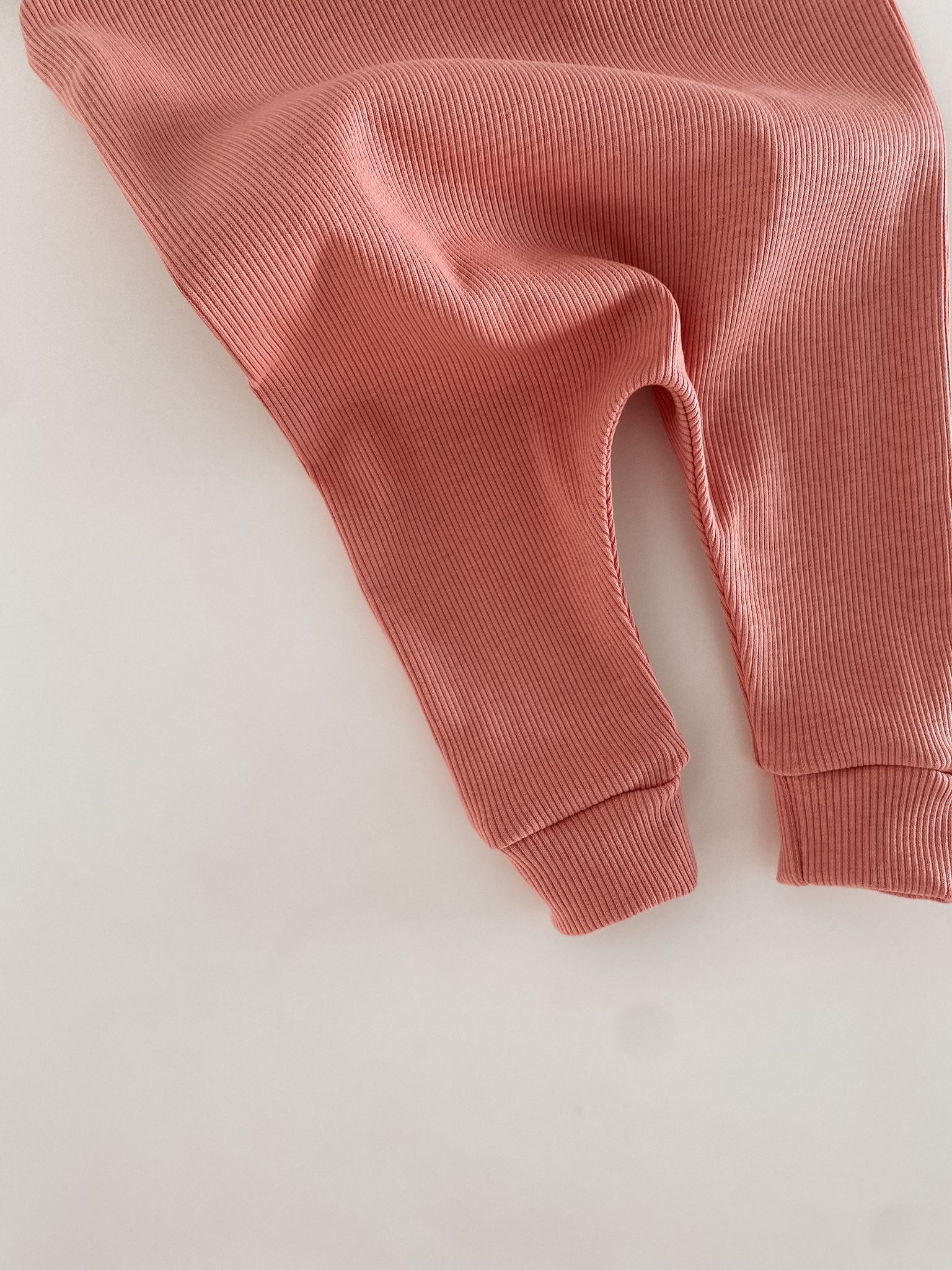 Peachy Ribbed Romper